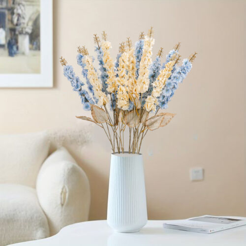 Sentuhan Mewah dan Abadi: Kreasi Dekorasi Lebih Anggun dengan Bunga Delphinium Spring Snapdragon Artificial