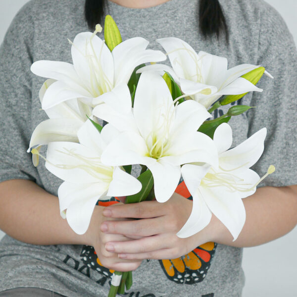 Bunga Lily Latex Artificial Flower b